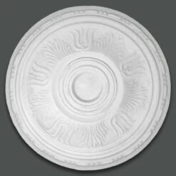 PROVISTON | Gips Rosette Plymouth | Echter Gipsstuck | Ø41cm | Stuckrosette