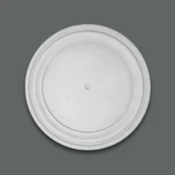 PROVISTON | Gips Rosette Newport | Echter Gipsstuck | Ø32,5cm | Stuckrosette