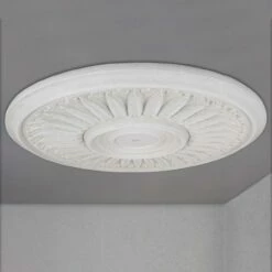 PROVISTON | Gips Rosette Cardiff | Echter Gipsstuck | Ø36cm | Stuckrosette -Profistuck Verkäufe FL36 4 1280x1280