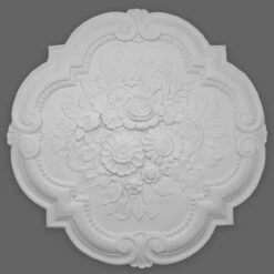 PROVISTON | Gips Rosette Blackpool | Echter Gipsstuck | Ø60cm | Stuckrosette