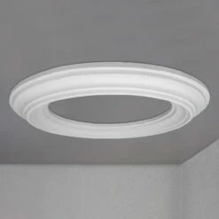 PROVISTON | Gips Rosette Cheltenham | Echter Gipsstuck | Ø49,5cm | Stuckrosette -Profistuck Verkäufe FL40 4 1280x1280