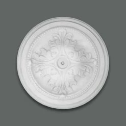 PROVISTON | Gips Rosette Manchester | Echter Gipsstuck | Ø32,8cm | Stuckrosette