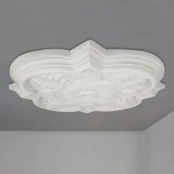 PROVISTON | Gips Rosette Kingston | Echter Gipsstuck | Ø36,6cm | Stuckrosette -Profistuck Verkäufe FL46 4 1280x1280