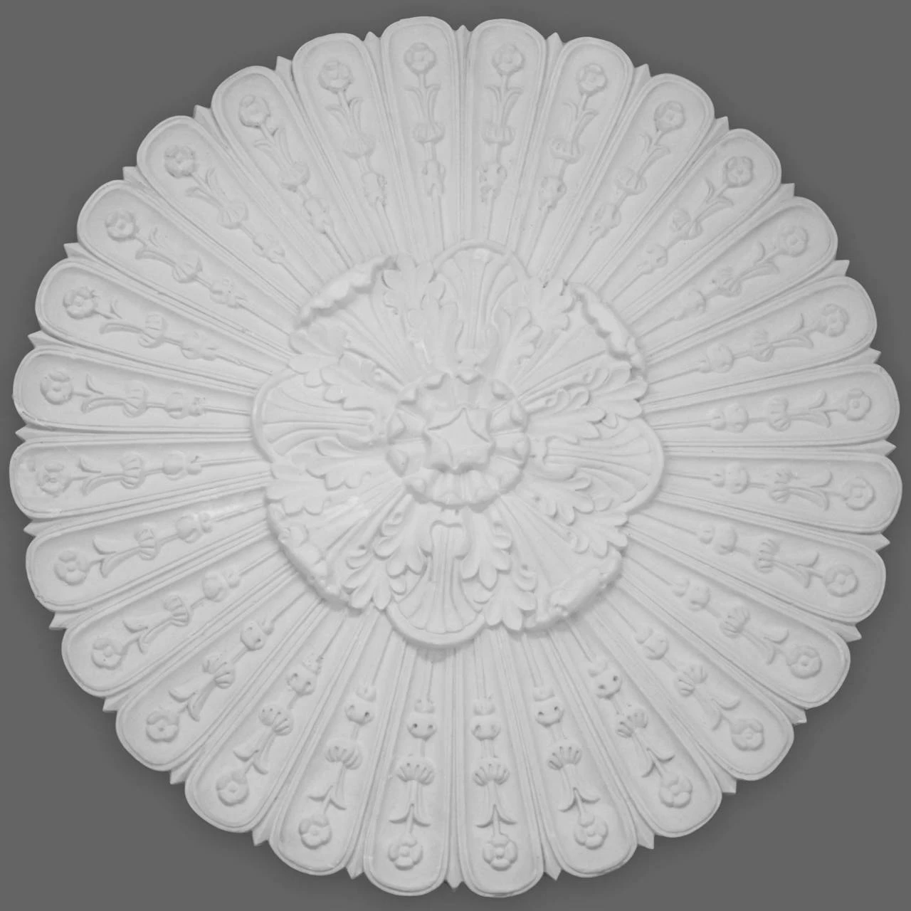 PROVISTON | Gips Rosette Middlesbrough | Echter Gipsstuck | Ø60cm | Stuckrosette 3 PROVISTON | Gips Rosette Middlesbrough | Echter Gipsstuck | Ø60cm | Stuckrosette