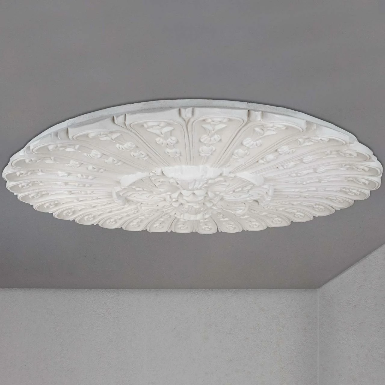 PROVISTON | Gips Rosette Middlesbrough | Echter Gipsstuck | Ø60cm | Stuckrosette 4 PROVISTON | Gips Rosette Middlesbrough | Echter Gipsstuck | Ø60cm | Stuckrosette – Bild 2