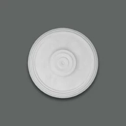 PROVISTON | Gips Rosette Stockport | Echter Gipsstuck | Ø24,5cm | Stuckrosette