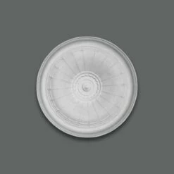 PROVISTON | Gips Rosette Glasgow | Echter Gipsstuck | Ø26cm | Stuckrosette
