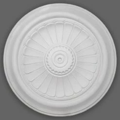 PROVISTON | Gips Rosette Coventry | Echter Gipsstuck | Ø34,9cm | Stuckrosette