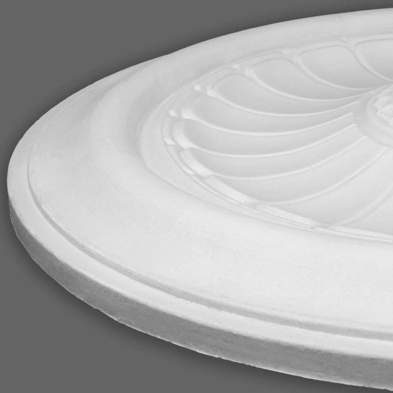 PROVISTON | Gips Rosette Coventry | Echter Gipsstuck | Ø34,9cm | Stuckrosette 4 PROVISTON | Gips Rosette Coventry | Echter Gipsstuck | Ø34,9cm | Stuckrosette – Bild 2