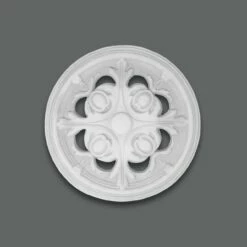 PROVISTON | Gips Rosette Sheffield | Echter Gipsstuck | Ø28cm | Stuckrosette