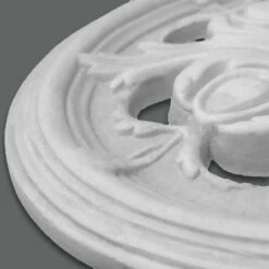 PROVISTON | Gips Rosette Sheffield | Echter Gipsstuck | Ø28cm | Stuckrosette -Profistuck Verkäufe FL56 3 1280x1280