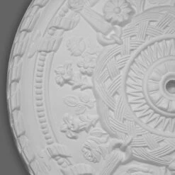 PROVISTON | Gips Rosette Huddersfield | Echter Gipsstuck | Ø55cm | Stuckrosette -Profistuck Verkäufe FL6 2 1280x1280