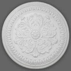 PROVISTON | Gips Rosette Northampton | Echter Gipsstuck | Ø46cm | Stuckrosette