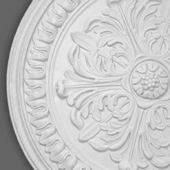 PROVISTON | Gips Rosette Northampton | Echter Gipsstuck | Ø46cm | Stuckrosette -Profistuck Verkäufe FL80 2 1280x1280