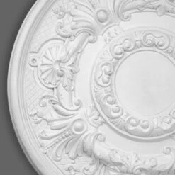 PROVISTON | Gips Rosette York | Echter Gipsstuck | Ø55 Cm | Stuckrosette -Profistuck Verkäufe FL95 2 1280x1280