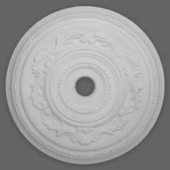 PROVISTON | Gips Rosette Abderdeen | Echter Gipsstuck | Ø48,5cm | Stuckrosette