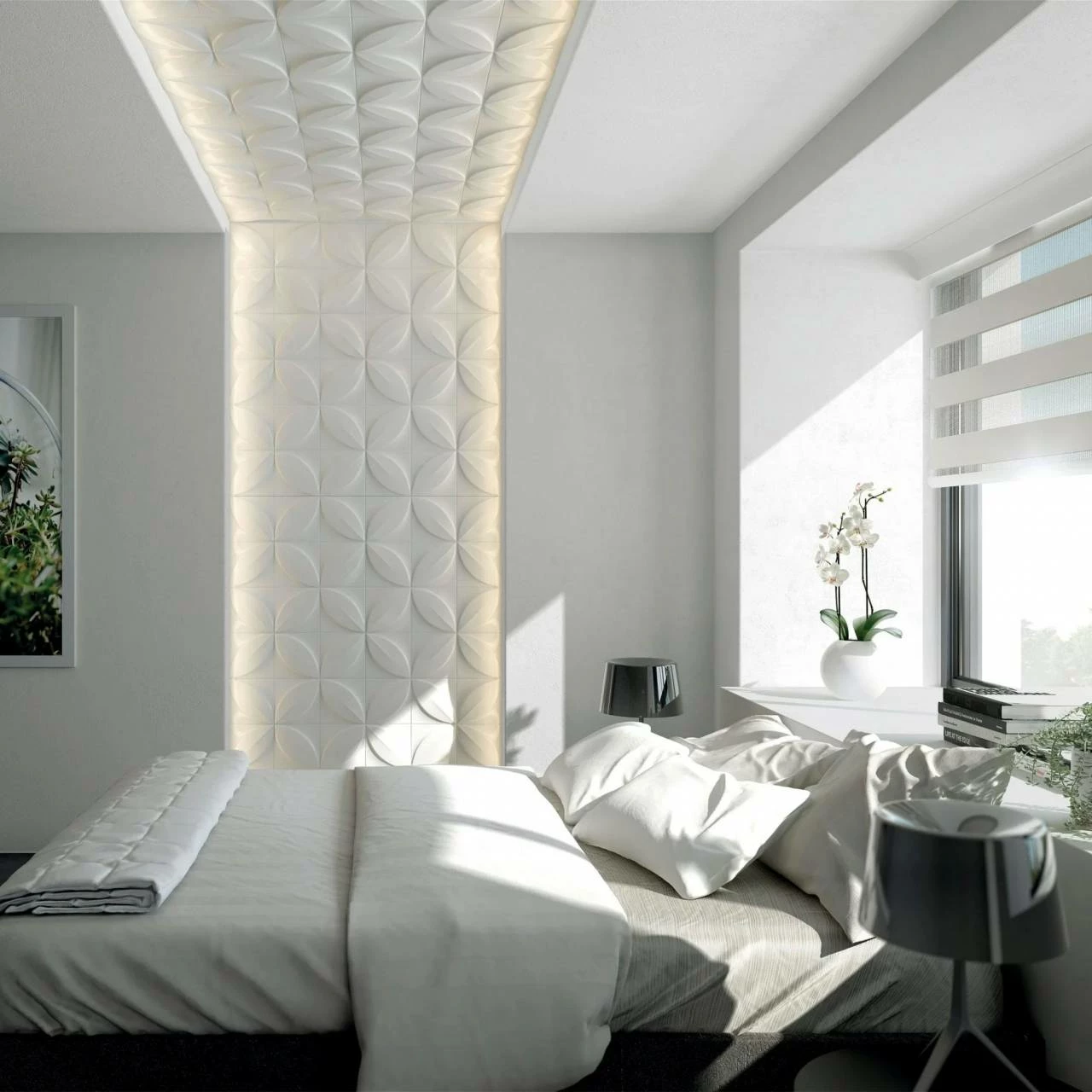 NMC | 3D Wandpaneel "FLOWER" | ARSTYL® Wall Panel | Polyurethan | 380 X 1135 X 28 Mm | Wandelement 6 NMC | 3D Wandpaneel "FLOWER" | ARSTYL® Wall Panel | Polyurethan | 380 X 1135 X 28 Mm | Wandelement – Bild 4