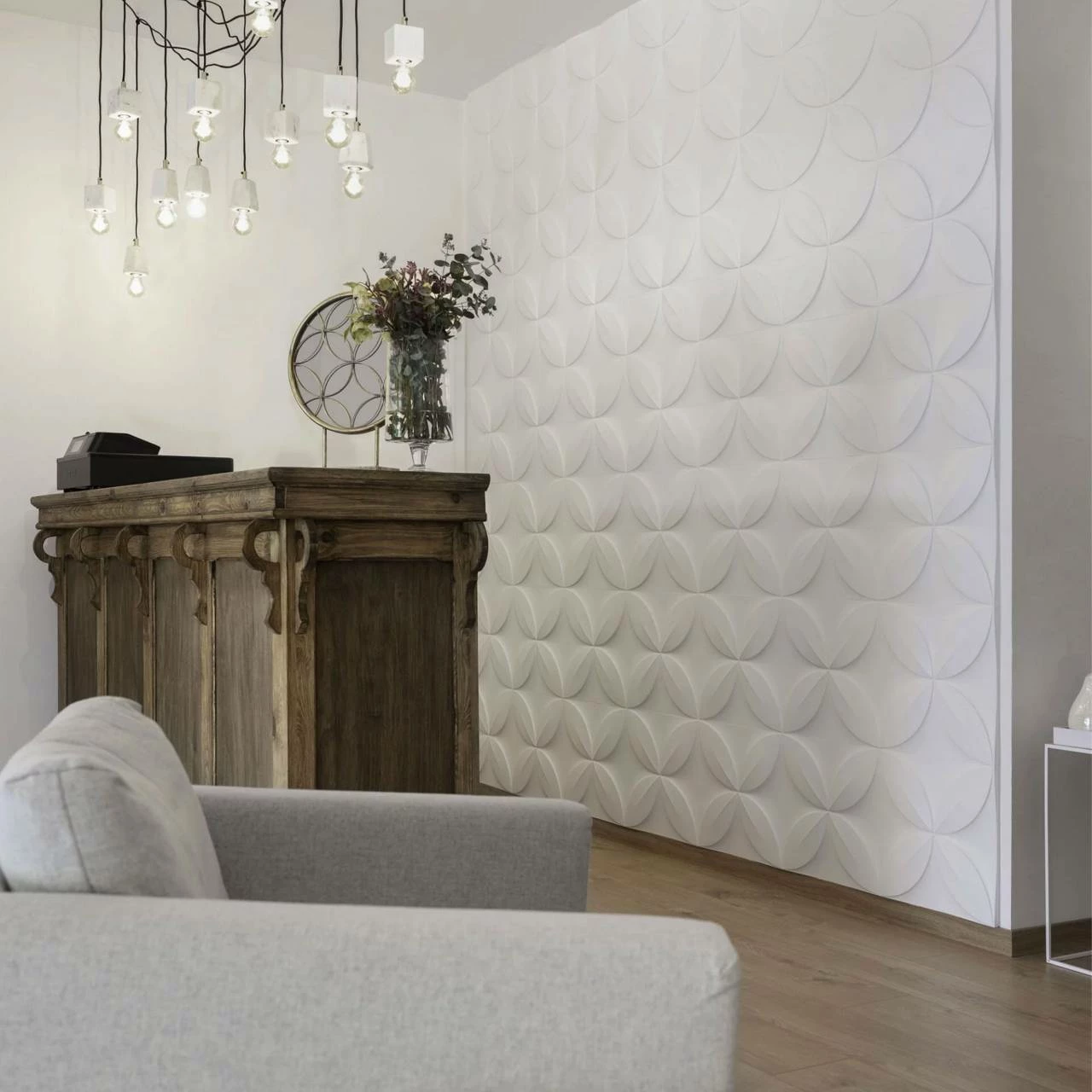 NMC | 3D Wandpaneel "FLOWER" | ARSTYL® Wall Panel | Polyurethan | 380 X 1135 X 28 Mm | Wandelement 7 NMC | 3D Wandpaneel "FLOWER" | ARSTYL® Wall Panel | Polyurethan | 380 X 1135 X 28 Mm | Wandelement – Bild 5