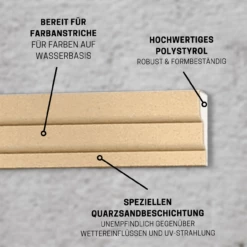 Wiesemann | Fassadenprofil "FP55-b" | Fassadenstuck | 105 X 220 X 2000 Mm | Außenstuck | Beschichtet -Profistuck Verkäufe Fassadenprofil 5 beschichtet 1280x1280 15