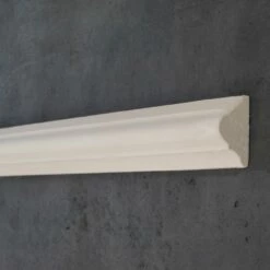 PROVISTON | Zierleiste Gips | 30 X 15 X 1000 Mm | Wandleiste | Weiß