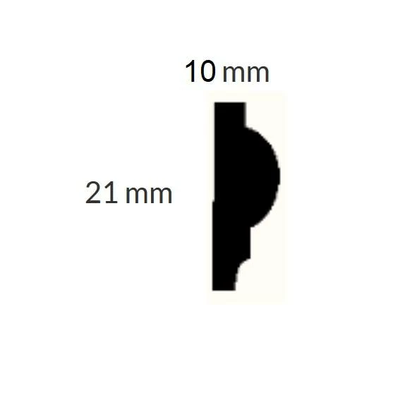 PROVISTON | Zierleiste Iserlohn | Gips | 21 X 910 Mm | Wandleiste | Weiß 4 PROVISTON | Zierleiste Iserlohn | Gips | 21 X 910 Mm | Wandleiste | Weiß – Bild 2