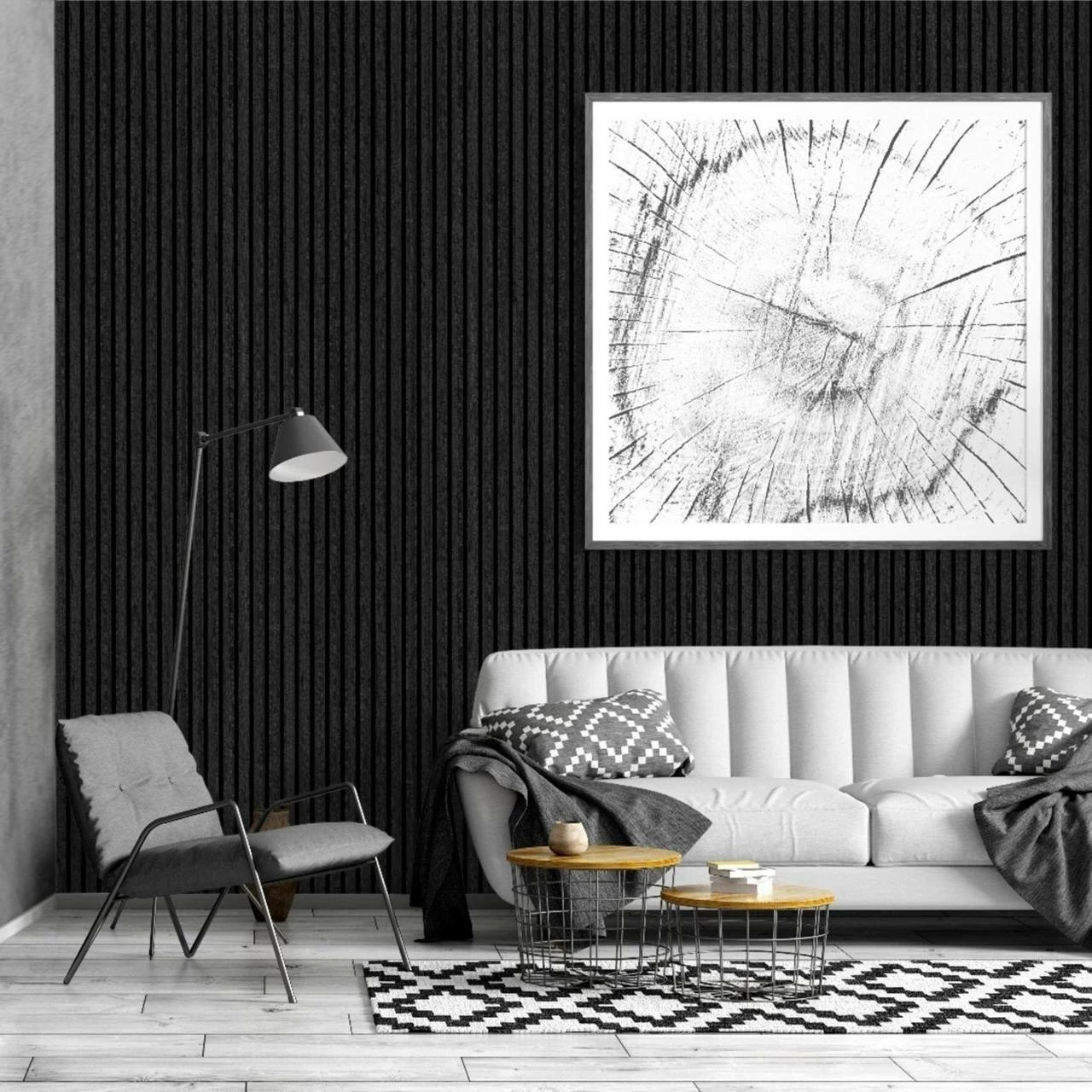 PROVISTON Akustik Wandpaneel 600 X 1200 Mm | Eiche Dunkel MDF Akustik 3D Paneele 7 PROVISTON Akustik Wandpaneel 600 X 1200 Mm | Eiche Dunkel MDF Akustik 3D Paneele – Bild 5