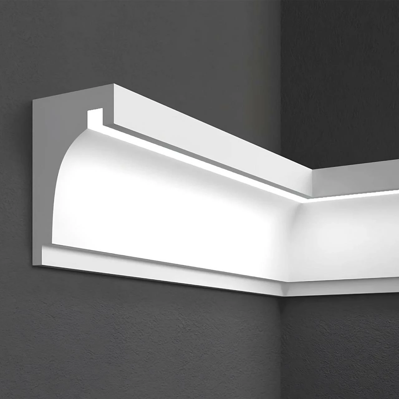 Elite Decor | Fassadenprofil "KC301" | Fassadenstuck Mit LED | 120 X 190 X 2000 Mm | Unbeschichtet 3 Elite Decor | Fassadenprofil "KC301" | Fassadenstuck Mit LED | 120 X 190 X 2000 Mm | Unbeschichtet