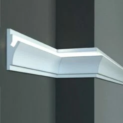 Elite Decor | Innenwinkel "KD402" | XPS | 150 X 55 X 200 Mm | Weiß | Stuckleisten Winkel