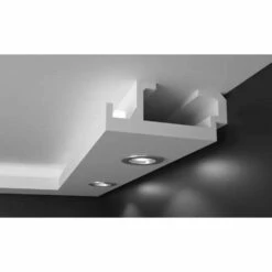 Elite Decor | Lichtleiste "KD408" | Polystyrol | 195 X 80 X 1150 Mm | Weiß | Styropor Deckenleiste -Profistuck Verkäufe KD408 3 1280x1280