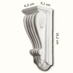 PROVISTON | Gipskonsole Calgary | Echter Gipsstuck | 65 X 162 Mm | Konsole Aus Gipsstuck -Profistuck Verkäufe KON004A 3 1280x1280