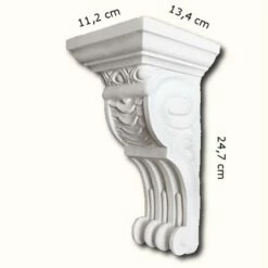 PROVISTON | Gipskonsole Abbotsford | Echter Gipsstuck | 112 X 247 Mm | Konsole Aus Gipsstuck -Profistuck Verkäufe KON013A 2 1280x1280