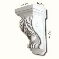 PROVISTON | Gipskonsole Sherbrooke | Echter Gipsstuck | 153 X 300 Mm | Konsole Aus Gipsstuck -Profistuck Verkäufe KON014A 3 1280x1280