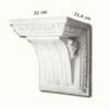 PROVISTON | Gipskonsole Belleville | Echter Gipsstuck | 220 X 270 Mm | Konsole Aus Gipsstuck