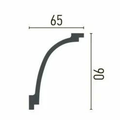 Elite Decor | Stuckleiste P893| Polyurethan | 90 X 65 X 2000 Mm | Styropor Deckenleiste | Weiß 7 Elite Decor | Stuckleiste P893| Polyurethan | 90 X 65 X 2000 Mm | Styropor Deckenleiste | Weiß -Profistuck Verkäufe LEI1175 Querschnitt 1 1280x1280 1