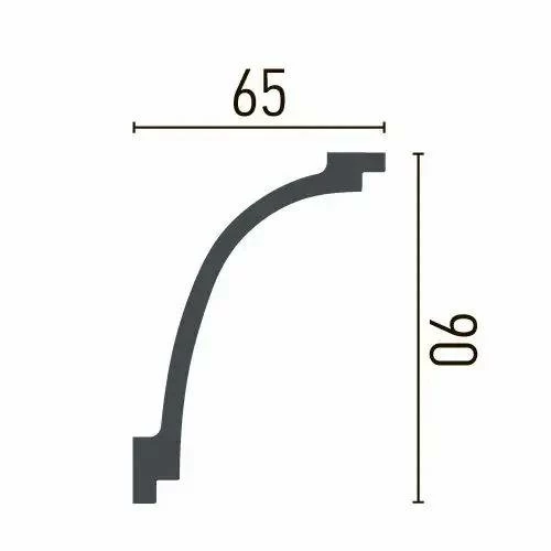 Elite Decor | Stuckleiste P893| Polyurethan | 90 X 65 X 2000 Mm | Styropor Deckenleiste | Weiß 4 Elite Decor | Stuckleiste P893| Polyurethan | 90 X 65 X 2000 Mm | Styropor Deckenleiste | Weiß – Bild 2