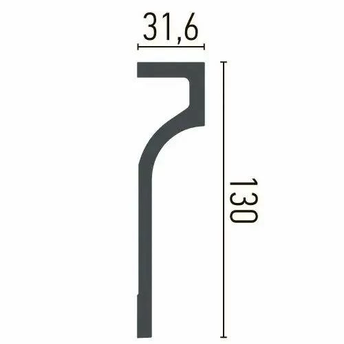 Elite Decor | Stuckleiste P895| Polyurethan | 130 X 31.6 X 2000 Mm | Styropor Deckenleiste | Weiß 4 Elite Decor | Stuckleiste P895| Polyurethan | 130 X 31.6 X 2000 Mm | Styropor Deckenleiste | Weiß – Bild 2