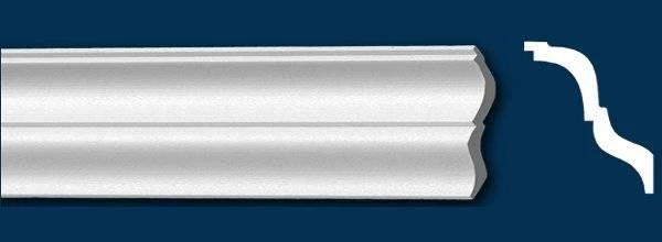 Wiesemann | Stuckleiste Budapest 41 | Polystyrol | 78 X 87 X 2000 Mm | Deckenleiste | Weiß 9 Wiesemann | Stuckleiste Budapest 41 | Polystyrol | 78 X 87 X 2000 Mm | Deckenleiste | Weiß – Bild 7