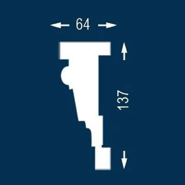 Wiesemann | Fassadenprofil "FP14" | Fassadenstuck | 64 X 137 X 2000 Mm | Innenstuck | Unbeschichtet 4 Wiesemann | Fassadenprofil "FP14" | Fassadenstuck | 64 X 137 X 2000 Mm | Innenstuck | Unbeschichtet – Bild 2