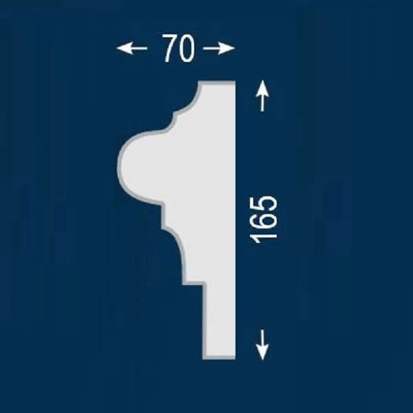 Wiesemann | Fassadenprofil "FP36-b" | Fassadenstuck | 70 X 165 X 2000 Mm | Außenstuck | Beschichtet 4 Wiesemann | Fassadenprofil "FP36-b" | Fassadenstuck | 70 X 165 X 2000 Mm | Außenstuck | Beschichtet – Bild 2