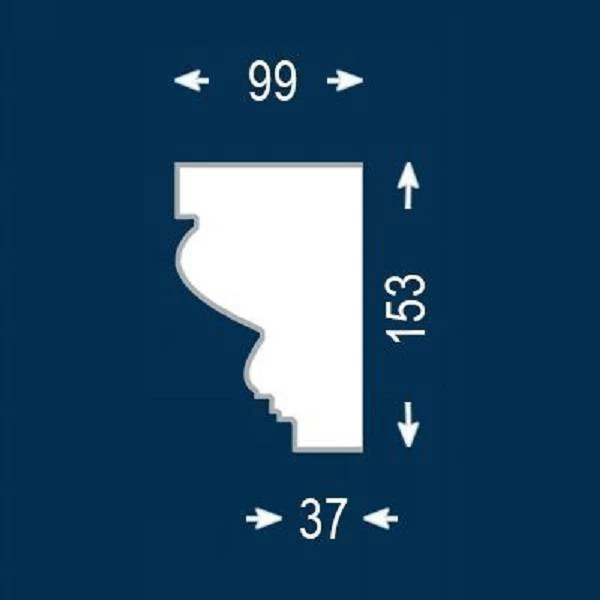 Wiesemann | Fassadenprofil "FP44-b" | Fassadenstuck | 99 X 153 X 2000 Mm | Außenstuck | Beschichtet 4 Wiesemann | Fassadenprofil "FP44-b" | Fassadenstuck | 99 X 153 X 2000 Mm | Außenstuck | Beschichtet – Bild 2