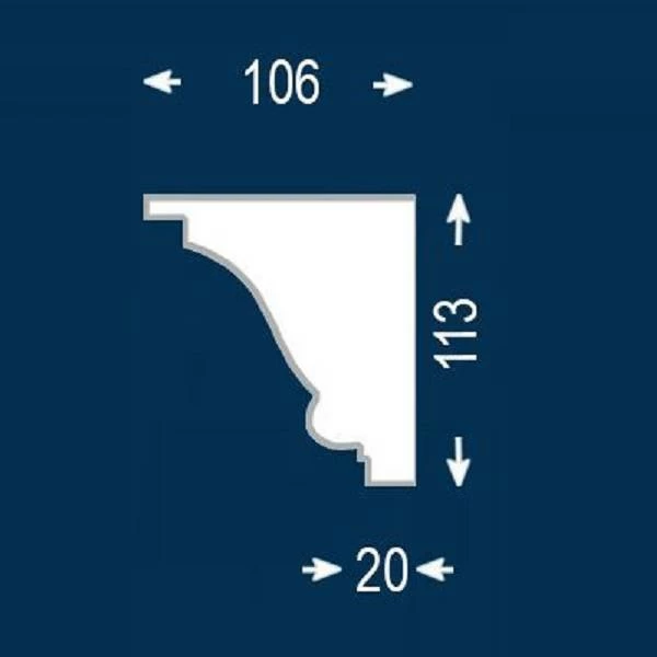 Wiesemann | Fassadenprofil "FP46-b" | Fassadenstuck | 106 X 113 X 2000 Mm | Außenstuck | Beschichtet 4 Wiesemann | Fassadenprofil "FP46-b" | Fassadenstuck | 106 X 113 X 2000 Mm | Außenstuck | Beschichtet – Bild 2