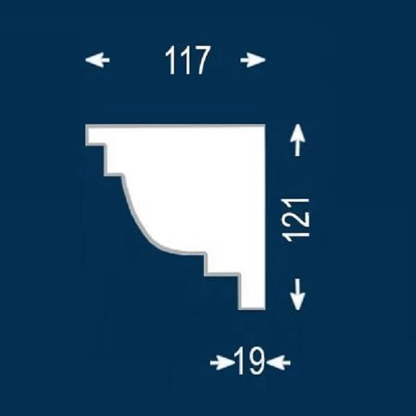Wiesemann | Fassadenprofil "FP48-b" | Fassadenstuck | 117 X 121 X 2000 Mm | Außenstuck | Beschichtet 4 Wiesemann | Fassadenprofil "FP48-b" | Fassadenstuck | 117 X 121 X 2000 Mm | Außenstuck | Beschichtet – Bild 2