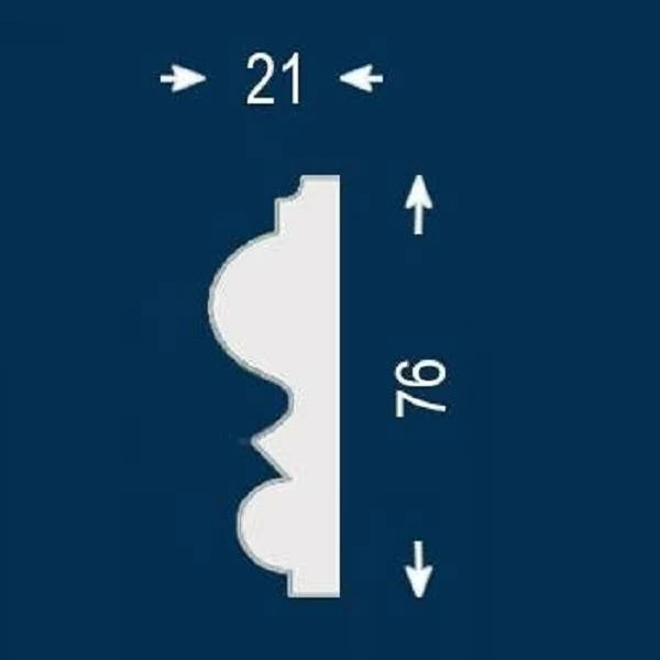 Wiesemann | Fassadenprofil "FP53-b" | Fassadenstuck | 21 X 76 X 2000 Mm | Außenstuck | Beschichtet 4 Wiesemann | Fassadenprofil "FP53-b" | Fassadenstuck | 21 X 76 X 2000 Mm | Außenstuck | Beschichtet – Bild 2