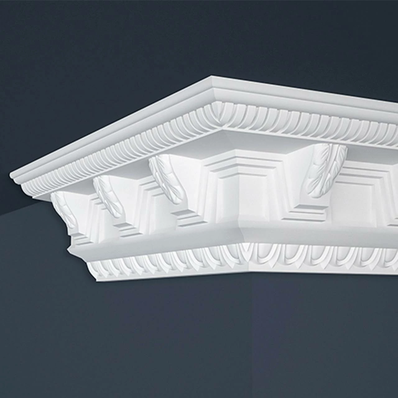 Marbet | Stuckleiste "B-22" | Styropor Deckenleiste | 96 X 98 X 2000 Mm | Polystyrol Leiste | Weiß 6 Marbet | Stuckleiste "B-22" | Styropor Deckenleiste | 96 X 98 X 2000 Mm | Polystyrol Leiste | Weiß – Bild 4