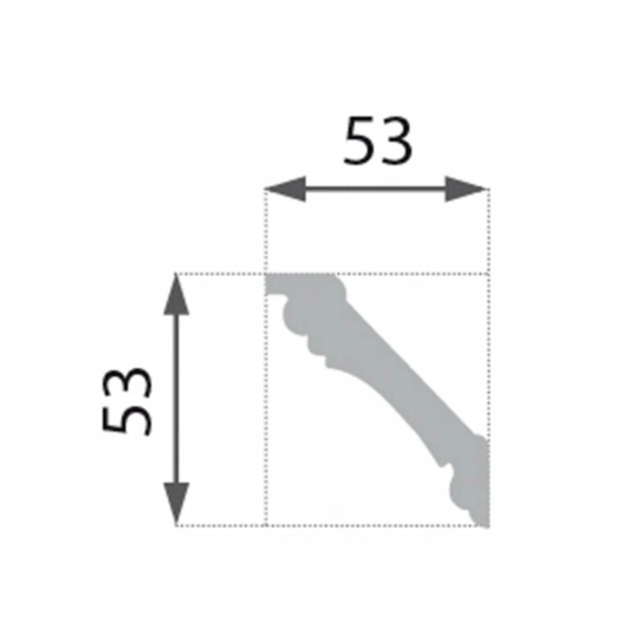 Marbet | Stuckleiste "B-6" GOLD | Styropor Deckenleiste | 53 X 53 X 2000 Mm | Polystyrol Leiste 5 Marbet | Stuckleiste "B-6" GOLD | Styropor Deckenleiste | 53 X 53 X 2000 Mm | Polystyrol Leiste – Bild 3
