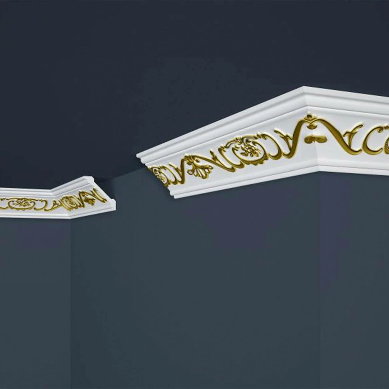 Marbet | Stuckleiste "B-6" GOLD | Styropor Deckenleiste | 53 X 53 X 2000 Mm | Polystyrol Leiste 7 Marbet | Stuckleiste "B-6" GOLD | Styropor Deckenleiste | 53 X 53 X 2000 Mm | Polystyrol Leiste – Bild 5