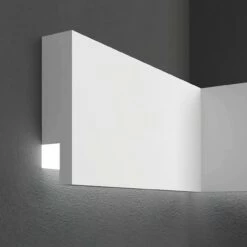 Elite Decor | Fassadenprofil "MC303" | Fassadenstuck Mit LED | 30 X 110 X 2000 Mm | Unbeschichtet