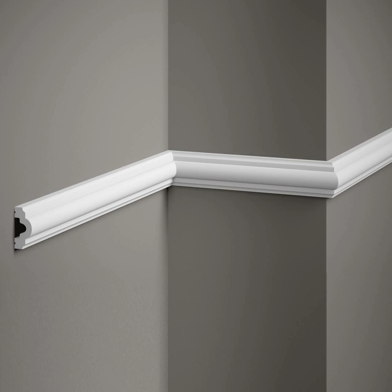 PROVISTON | Zierleiste "NE002" | 18 X 40 X 2000 Mm | Weiß | Wandleiste | Wanddekoration | Hochwertig 3 PROVISTON | Zierleiste "NE002" | 18 X 40 X 2000 Mm | Weiß | Wandleiste | Wanddekoration | Hochwertig