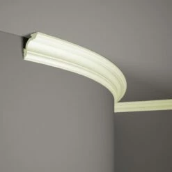 Mardom Flexible Deckenleiste MD106F Profoam 57 X 57 X 2000 Mm Weiß Stuckleiste Biegsam