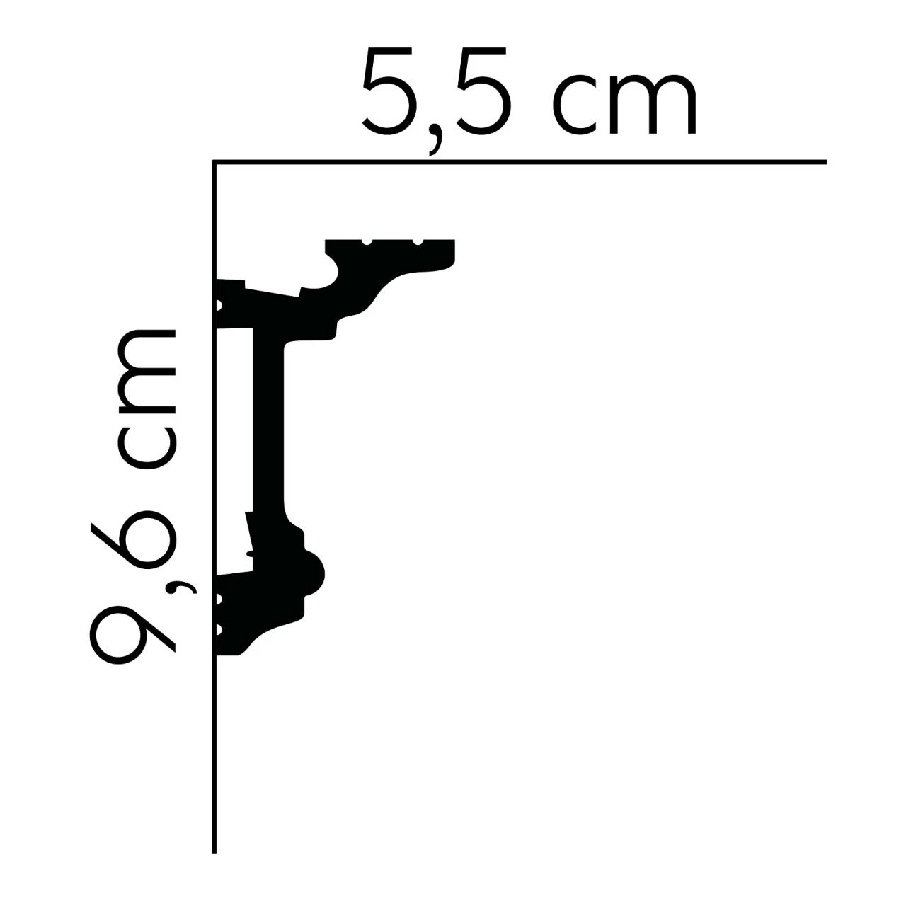 Mardom Deckenleiste MD137 Polyforce 55 X 96 X 2000 Mm Weiß Vorhangleiste Lichtleiste 8 Mardom Deckenleiste MD137 Polyforce 55 X 96 X 2000 Mm Weiß Vorhangleiste Lichtleiste – Bild 6